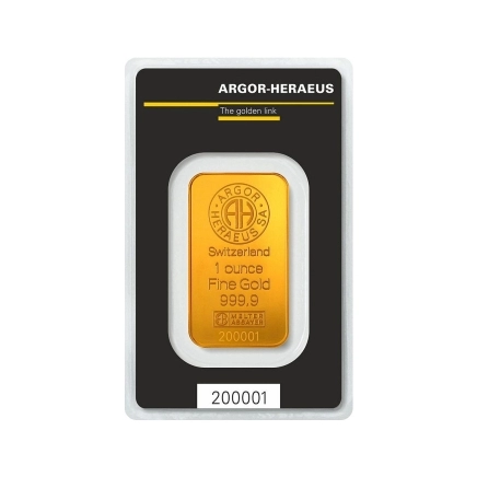 ZLATÝ SLITEK ARGOR HERAEUS 1 OZ (31,1g)
